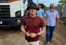 Prefeito David Almeida acompanha força-tarefa de manutenção asfáltica nas zonas Sul e Centro-Sul de Manaus