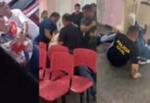 Discussão de trânsito termina em briga entre advogado e policiais dentro de delegacia em Manaus