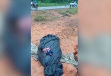 VÍDEO! Corpo em decomposição é encontrado dentro de saco plástico na rodovia AM-352, no Amazonas