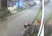 VÍDEO: homem furta lixeira, deixa gaveta no lugar e foge tranquilamente em Manaus