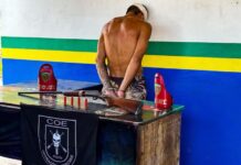 Detento é recapturado com espingarda após fuga em massa de presídio em Maués, no AM