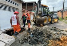 Prefeitura conclui obra de drenagem profunda e elimina cratera no São José Operário, na Zona Leste de Manaus