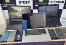 PC-AM recupera notebooks e celulares após prisão de homem por furto qualificado em Manaus