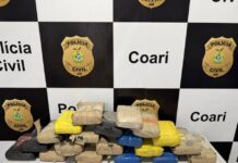 Polícia Civil apreende 22 kg de skunk em barco de Coari que seguia para Manaus