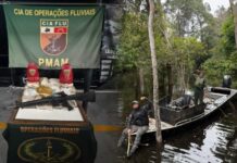 Forças de segurança interceptam arsenal e drogas durante operação em Jutaí no Am