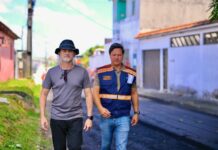 Prefeito David Almeida acompanha recuperação asfáltica no bairro Cidade Nova e reforça avanço da infraestrutura na zona Norte