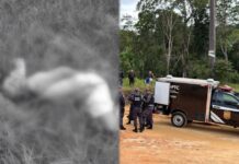 Corpo amarrado e amordaçado é encontrado no Ramal do Chico Mendes em Manaus