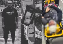 Imagens Fortes: Suspeita de racha termina com um morto e uma ferida na Avenida Efigênio Sales, em Manaus