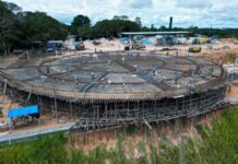 Prefeitura avança com estabilização do talude e concretagem da oca no parque Encontro das Águas Rosa Almeida
