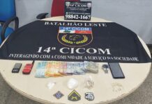 Homem é preso por tráfico de drogas após tentar fugir da polícia na zona leste de Manaus