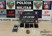 Homem é preso com drogas e balança de precisão no bairro Nova Cidade em Manaus