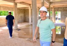 David Almeida vistoria obras de nova sede do Samu e UBS no bairro Aleixo, em Manaus