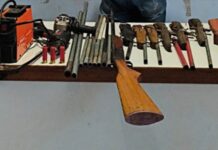 Homem é detido com arsenal artesanal dentro de residência no bairro Mãe Creuza em Fonte Boa no Am