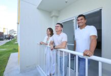 David Almeida apresenta modelo de apartamentos mobiliados para o residencial Parque das Tribos
