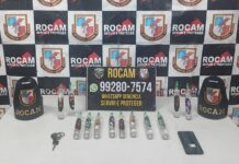 Rocam prende dupla com lança-perfume durante patrulhamento na zona norte de Manaus