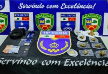 PM prende suspeito com maconha, crack e balança de precisão no bairro Alvorada em Manaus