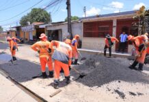 Prefeitura de Manaus intensifica pavimentação no Parque São Pedro para melhorar mobilidade no Tarumã
