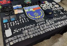 Operação com drone da PM resulta em prisões e apreensão de drogas o bairro Alvorada em Manaus