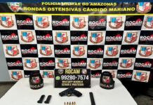 Rocam prende homem armado com pistola 9mm após denúncia de disparos na zona norte de Manaus