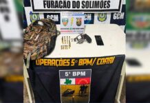 Jovem é preso após atirar contra policiais durante operação em Coari no interior do Amazonas