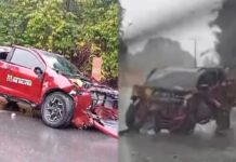 Vereadores de Silves ficam feridos após capotamento na AM-010 durante forte chuva