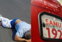 Homem tem perna amputada após ser atropelado por motociclista na avenida do Turismo, em Manaus
