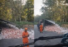 Tombamento de carreta causa morte e complica trânsito na rodovia AM-010
