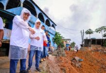 Eduardo Braga segue acompanhando obras no Cacau Pirêra e reforça atenção à drenagem