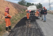Prefeitura de Manaus realiza recuperação asfáltica no Distrito Industrial 2