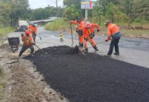 Prefeitura de Manaus realiza manutenção asfáltica no ramal do Brasileirinho, na Zona Leste