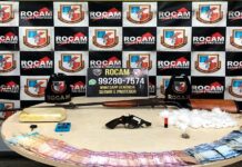 Homem é preso com drogas, armas e dinheiro durante ação da Rocam na zona leste de Manaus