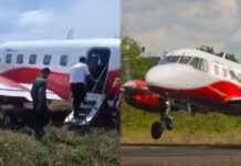 Avião sai da pista após cachorro invadir aeroporto no AM