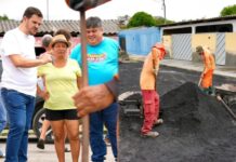 Prefeito Renato Junior fiscaliza obras de tapa-buracos na Zona Leste e anuncia reforço para o verão