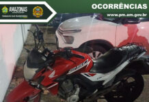 PM recupera moto roubada abandonada na zona norte