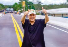 Eduardo Braga comemora liberação do Ipaam para canteiro de obra da ponte do Igapó-Açu na BR-319