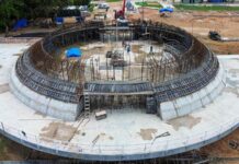 Obras da cúpula da ‘Oca Niemeyer’ no Parque Encontro das Águas atingem 50% de execução em Manaus