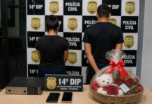 Polícia prende casal envolvido em assalto em floricultura na avenida Camapuã