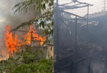 Incêndio de grandes proporções destrói casas e deixa famílias desabrigadas na zona oeste de Manaus