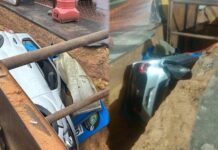Motorista invade obra e carro despenca em vala de gasoduto na zona norte de Manaus
