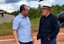 Governador Roberto Cidade recepciona presidente Lula em visita ao Amazonas
