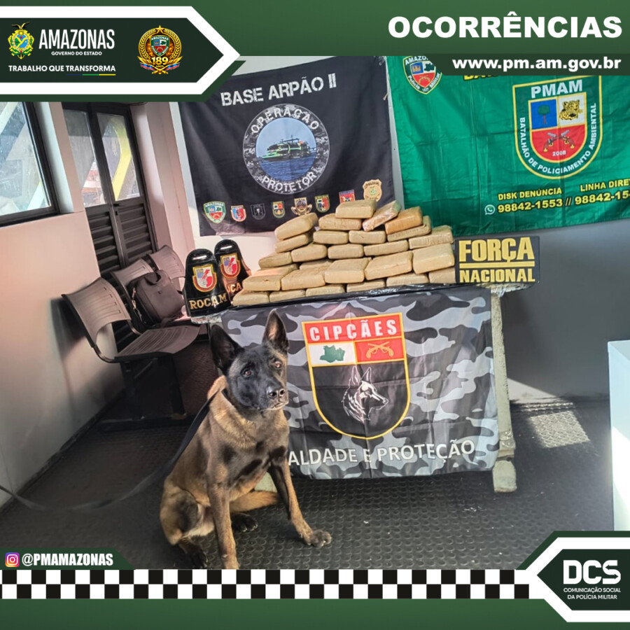 Apreensão de skunk no Amazonas realizada pela Base Fluvial Arpão 2