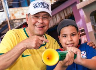 “O hexa do Amazonas é concluir a BR-319 e fazer obras que salvam vidas”, diz Braga na estreia do Brasil na Copa