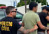 OPERAÇÃO TORMENTA PRENDE DOIS SUSPEITOS DE AGIOTAGEM, EXTORSÃO E ROUBOS NA PONTA NEGRA, EM MANAUS Policiais durante a Operação Tormenta em Manaus.