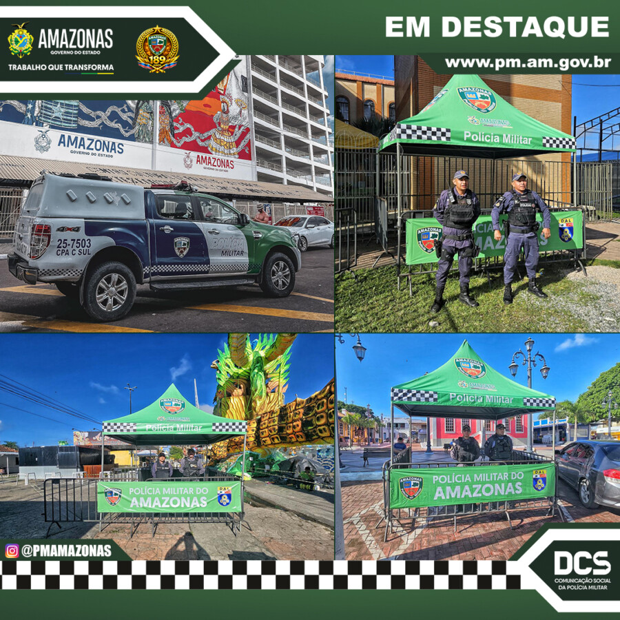 PMAM instalará oito bases e quatro torres de observação para reforçar a segurança durante o Festival de Parintins 2026.