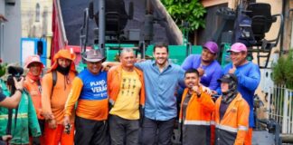 Prefeito Renato Junior acompanha avanço do recapeamento no bairro da União e confere de perto os resultados com moradores