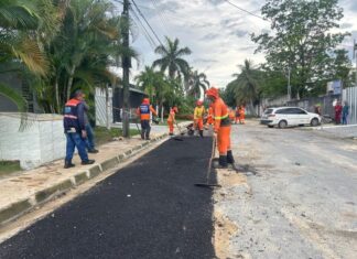 Prefeitura de Manaus intensifica recuperação asfáltica no bairro Flores e fortalece mobilidade urbana na zona Centro-Sul