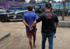 SUSPEITO DE ROUBO DE MOTOCICLETA É PRESO NO BAIRRO EDUCANDOS, EM MANAUS Suspeito de roubo de motocicleta preso pela Polícia Civil em Manaus.