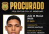 POLÍCIA CIVIL DIVULGA IMAGEM DE SUSPEITO DE HOMICÍDIO NA COMUNIDADE GRANDE VITÓRIA, EM MANAUS Suspeito de homicídio na comunidade Grande Vitória procurado pela Polícia Civil.