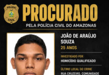 POLÍCIA CIVIL DIVULGA IMAGEM DE SUSPEITO DE HOMICÍDIO NA COMUNIDADE GRANDE VITÓRIA, EM MANAUS Suspeito de homicídio na comunidade Grande Vitória procurado pela Polícia Civil.