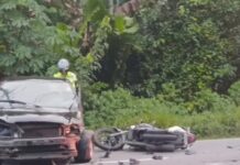 ACIDENTE GRAVE COM DOIS CARROS E UMA MOTO DEIXA FERIDOS E PARALISA TRÂNSITO NA AVENIDA SANTOS DUMONT